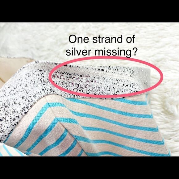 Lilly Pulitzer Remi Strapless Dress Blue Horizon Bay Stripe Silver Band Size 0 - Picture 7 of 10